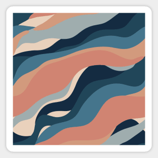 Abstract Marble Pattern in Neutral Colors Sticker